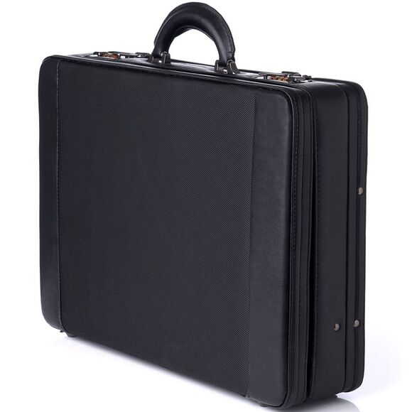 Alpine Swiss Expandable Attache Case Dual Combination Lock Hard Side Briefcase - Picture 1 of 8